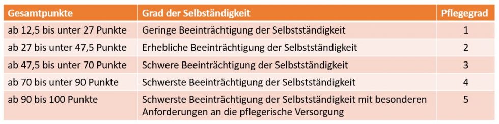 Wie Wird Der Pflegegrad Berechnet - Seguna Pflegegradrechner